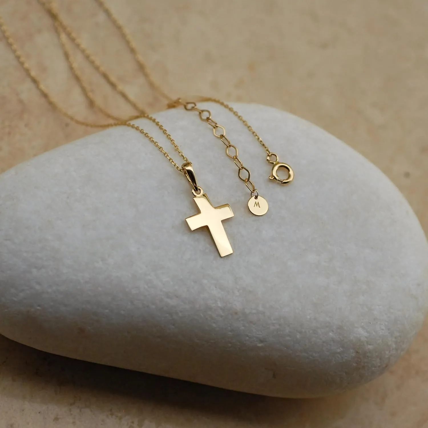 14K Solid Gold Cross Necklace for Women, Womens Cross Necklace | Christian Necklace, Crucifix Necklace, Gift for Her
