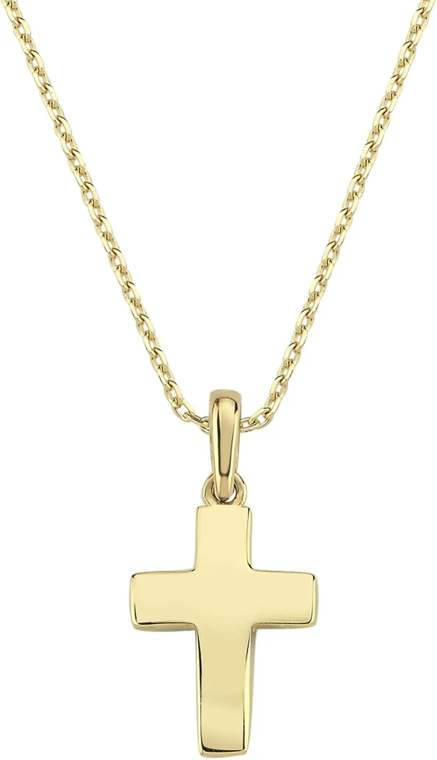 14K Solid Gold Cross Necklace for Women, Womens Cross Necklace | Christian Necklace, Crucifix Necklace, Gift for Her