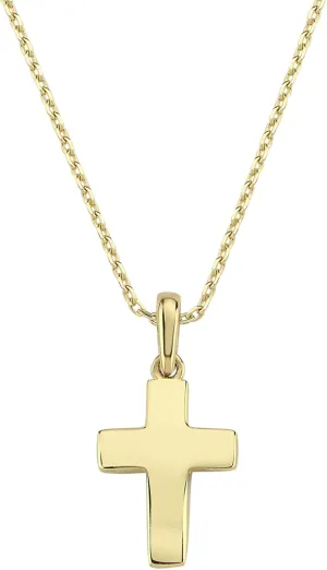 14K Solid Gold Cross Necklace for Women, Womens Cross Necklace | Christian Necklace, Crucifix Necklace, Gift for Her