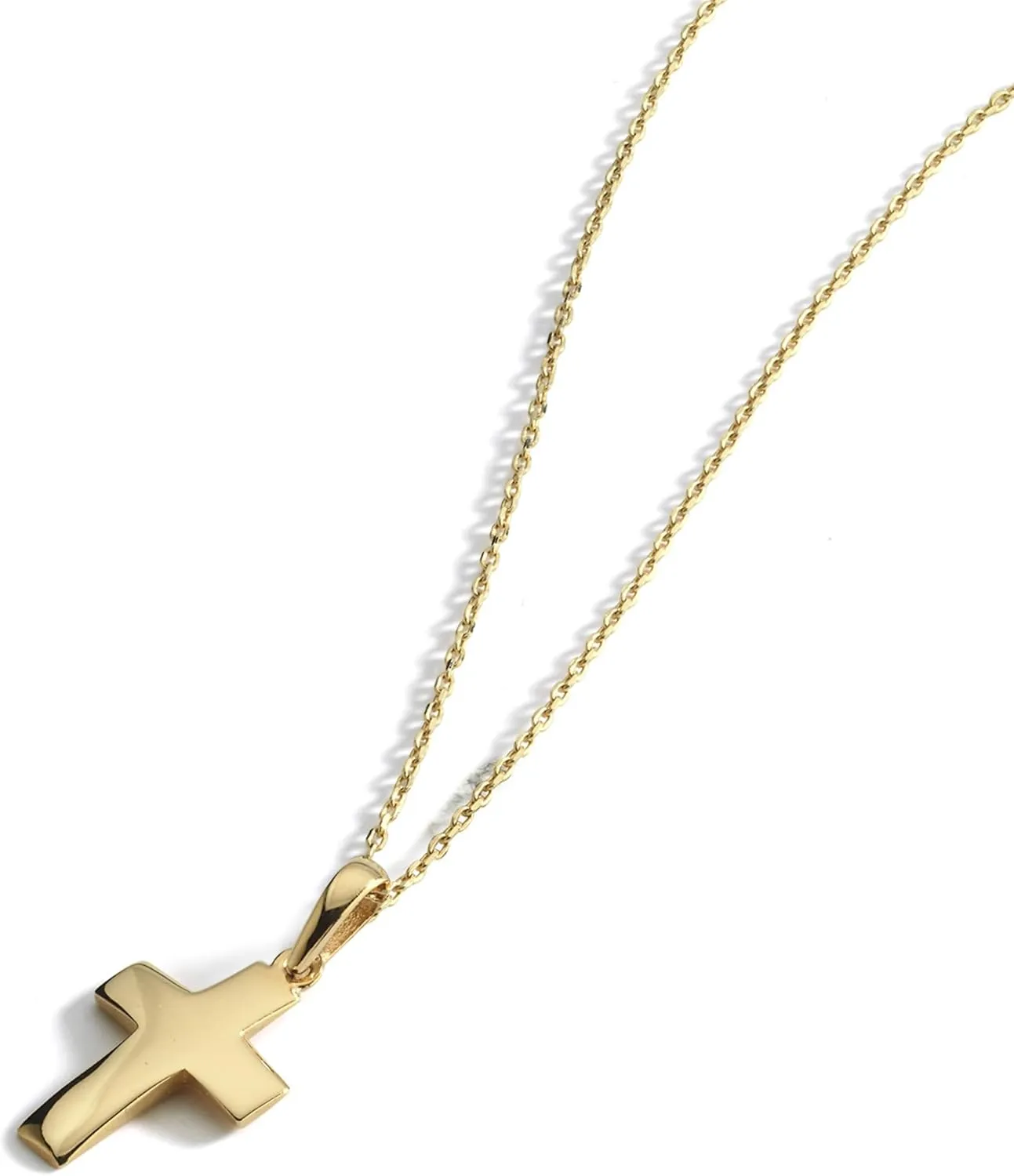14K Solid Gold Cross Necklace for Women, Womens Cross Necklace | Christian Necklace, Crucifix Necklace, Gift for Her