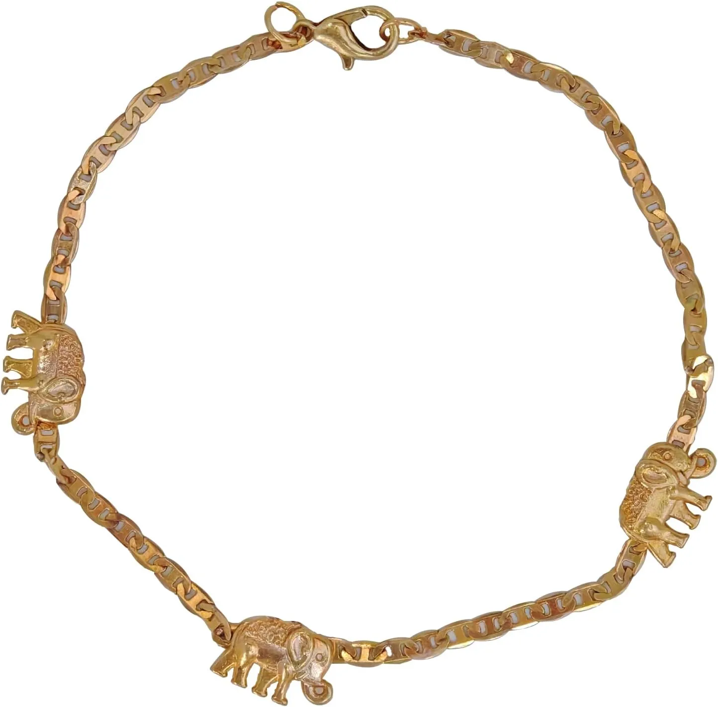 18k Gold Plated Elephant Anklet Ankle Bracelets for Women Gold Anklet Bracelets