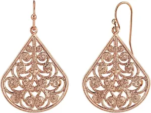 1928 Jewelry Teardrop Vine Filigree Drop Earrings For Women, Fish Hook