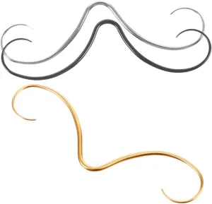 3pcs Unique Septum Nose Rings Stainless Steel Piercing Jewelry for Men Women Comfortable Fit Colorful Set