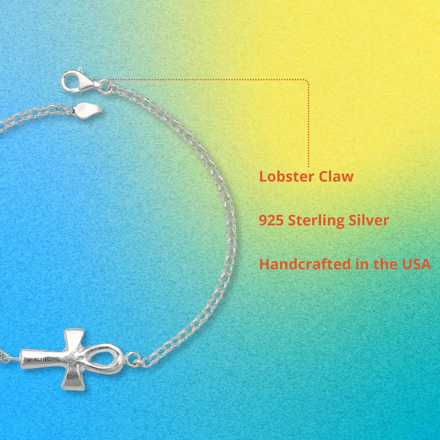 .925 Sterling Silver Anklet, Bracelet, Anklets for Women, Gift for Her, Delicate Anklet
