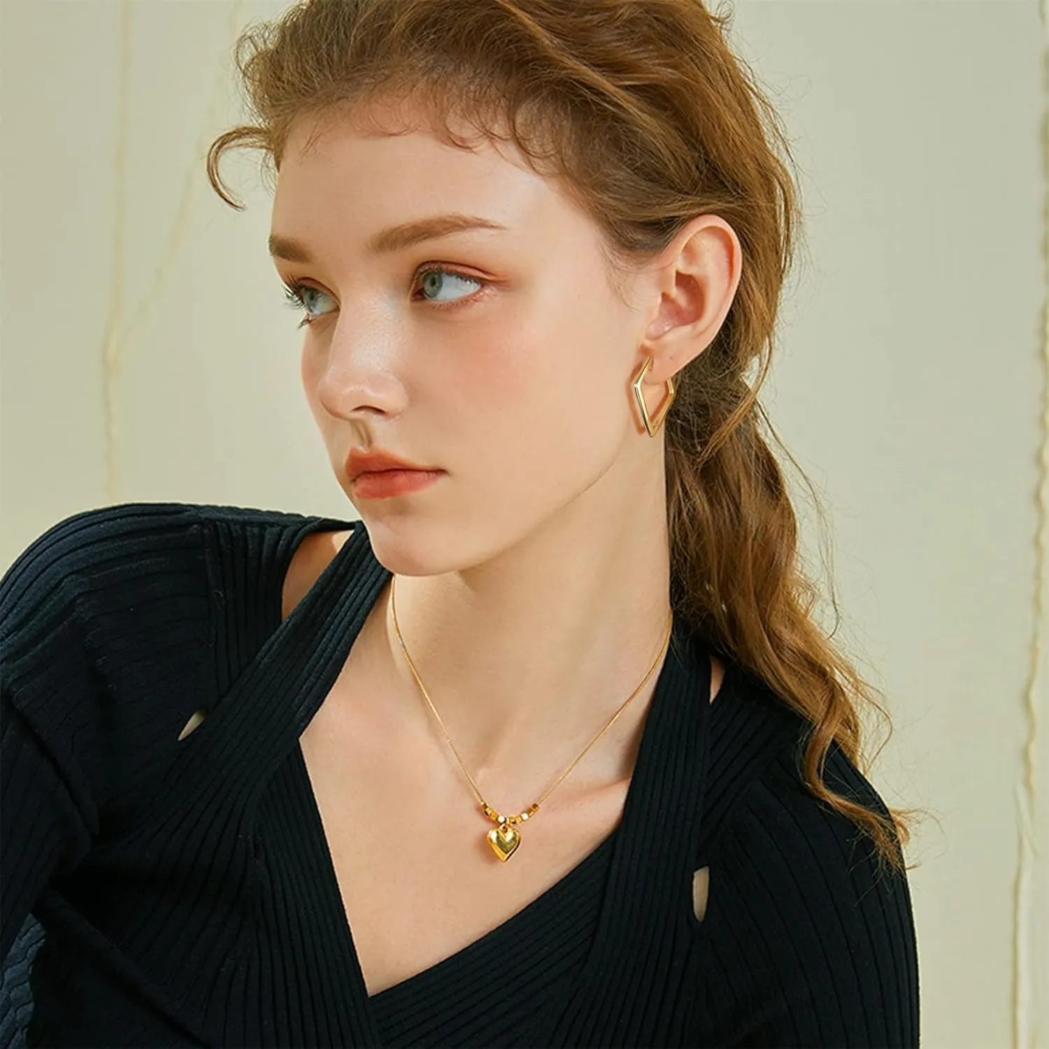 925 Sterling Silver Earrings Star Geometric Rhombus Silver Hoop Earrings for Women Trendy Small Hoop Earrings Silver Hypoallergenic Earrings Small Huggie Hoops Earrings for Jewelry Gifts