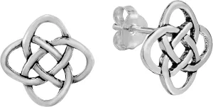 AeraVida Beautifully Intricate Celtic Knot .925 Sterling Silver Post Stud Earrings | Sterling Silver Stud Earring for women | Celtic Stud Earrings | Stud Earrings