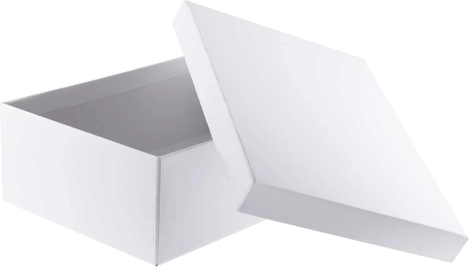 ALLURE - Rich Leatherette Necklace Box, Premium White Luxury Diamond Necklace Case, Soft Velvet Interior. With Matching White Interior Leather Ideal for Proposals, Engagement, Wedding Anniversary