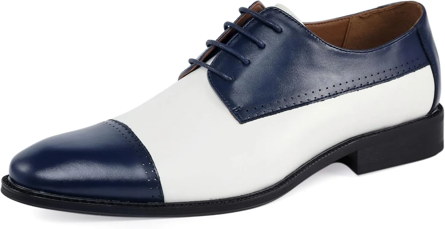 Amali Piedmont - Mens Dress Shoes - Oxford Shoes for Men - Tuxedo Shoes - Lace Up Mens Casual Dress Shoes