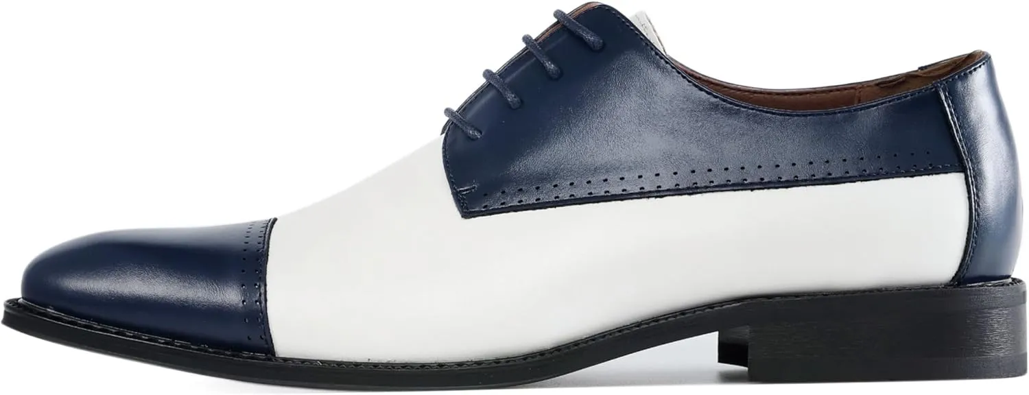 Amali Piedmont - Mens Dress Shoes - Oxford Shoes for Men - Tuxedo Shoes - Lace Up Mens Casual Dress Shoes