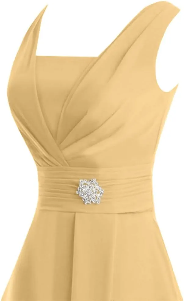 Aniywn Women Formal Wedding Bridesmaid Dress Plus Size High-Waist Party Ball Prom Gown Cocktail Dress