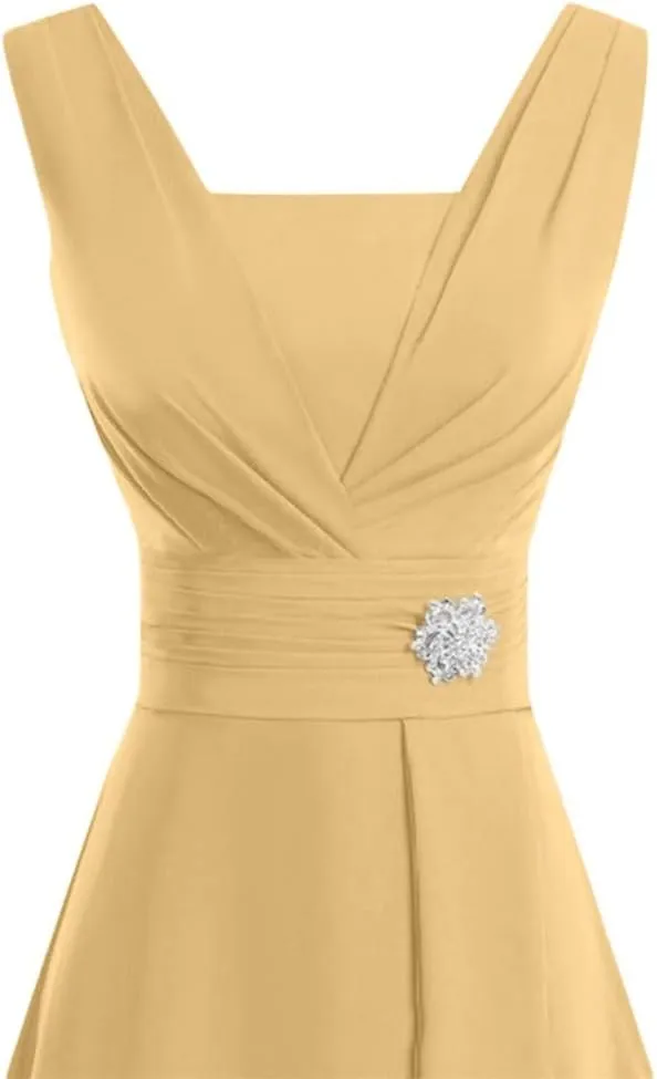 Aniywn Women Formal Wedding Bridesmaid Dress Plus Size High-Waist Party Ball Prom Gown Cocktail Dress