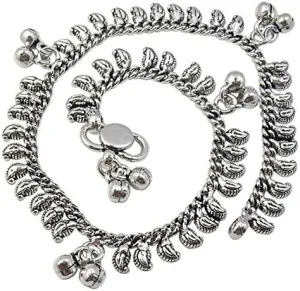 anklets 10" 925 Solid Silver Indian Jewelry 25 December Sale