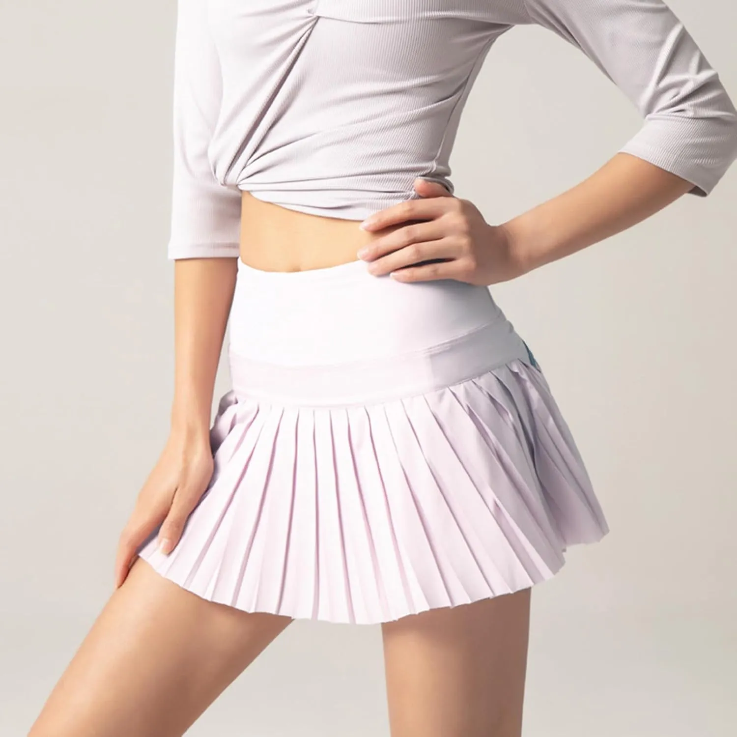 Athletic Skorts for Women Running Tennis Skirts with Shorts Trendy Casual Pleated Golf Skirt High Waist Workout Skort