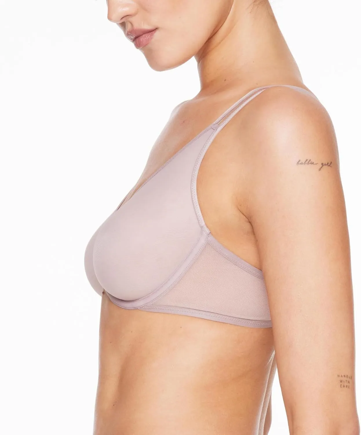 Bare Mesh Plunge Bra