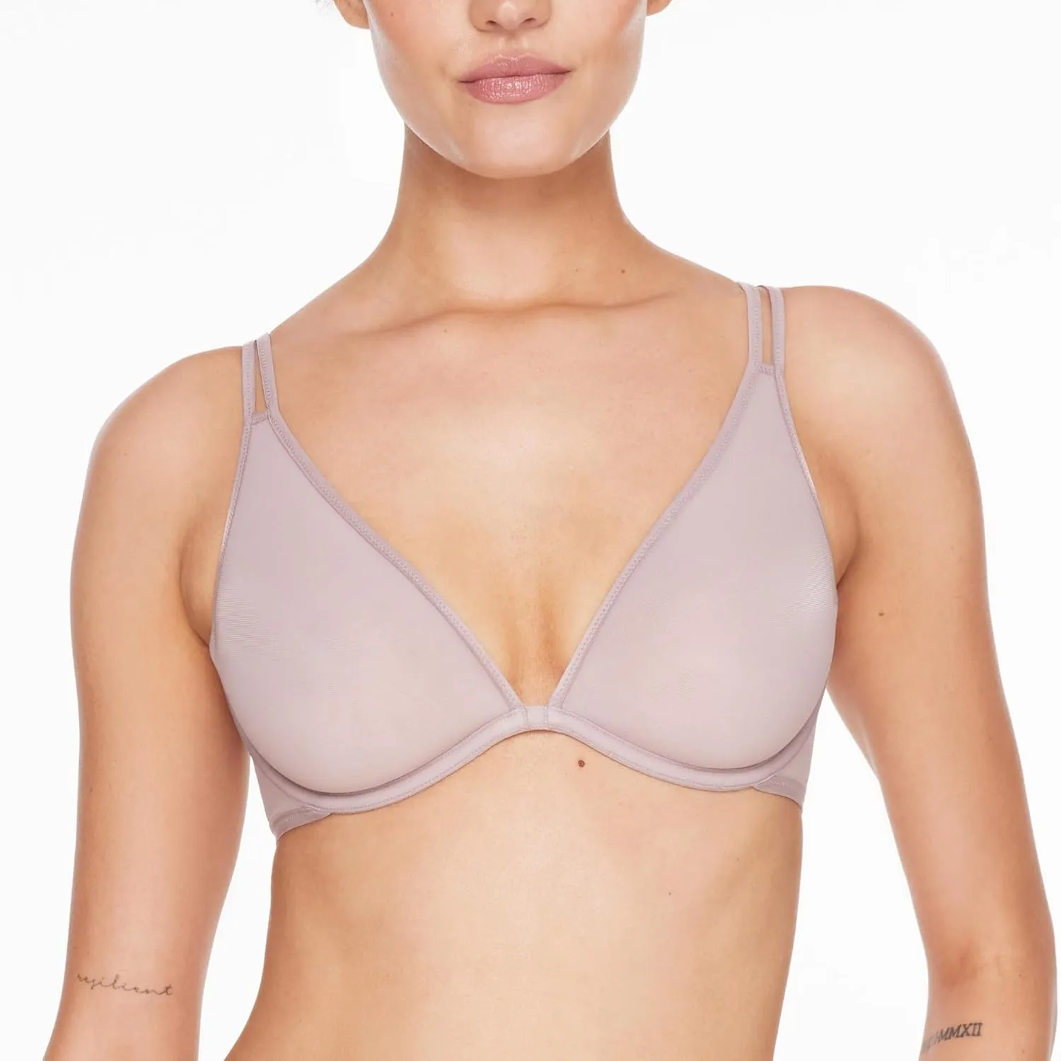 Bare Mesh Plunge Bra