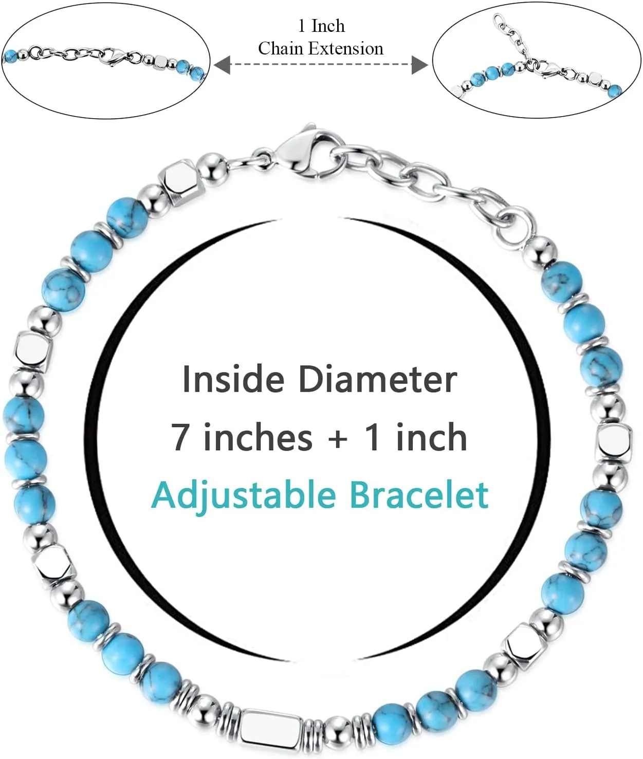 Beaded Bracelets for Women - Silver and Gold Boho Bracelets, Trendy Jewelry Gifts for Lover, Mom, Friends