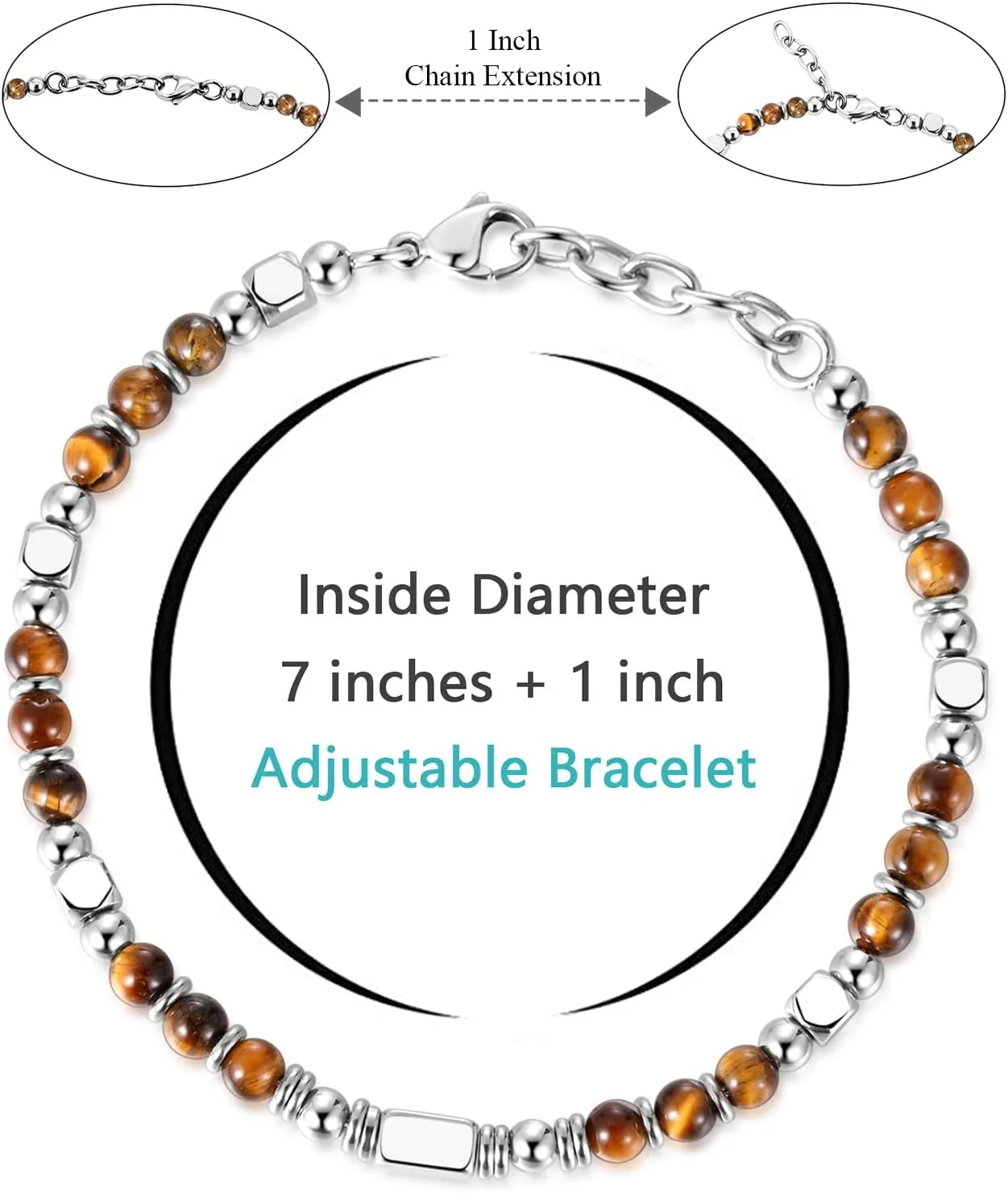 Beaded Bracelets for Women - Silver and Gold Boho Bracelets, Trendy Jewelry Gifts for Lover, Mom, Friends