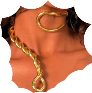 Bendable necklace snake chain versatile infinite loop necklace armband, bracelet and choker
