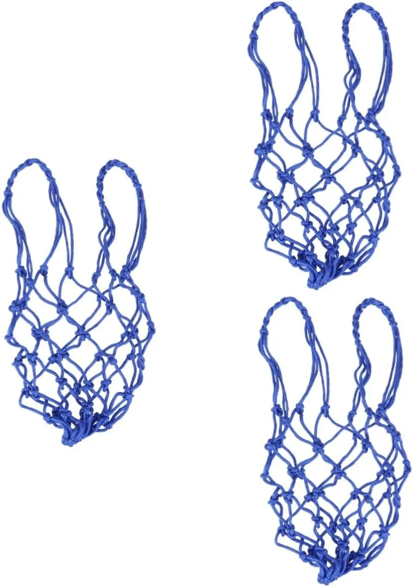 BESPORTBLE 3pcs Basketball Bag Drawstring Mesh Net Soccer Equipment Carrier Large Mesh Bag