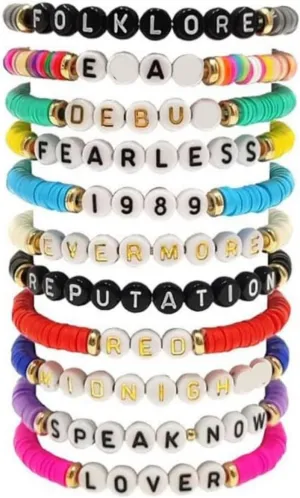 beyonday Matching Friendship Bracelets for Best Friend Heart Energy Stone Beads Couple Relationship Bracelets Valentines Day Gifts for Girlfriend Boyfriend Cosplay Costume Accessories, 11pcs Pack,