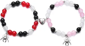 beyonday Matching Friendship Bracelets for Best Friend Heart Energy Stone Beads Couple Relationship Bracelets Valentines Day Gifts for Girlfriend Boyfriend Cosplay Costume Accessories