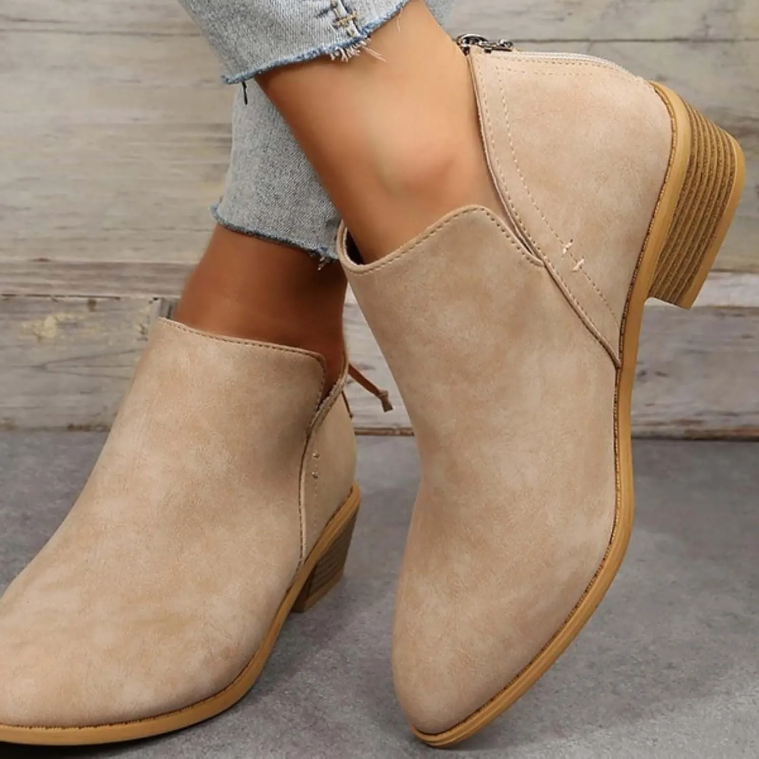 Black Ankle Boots for Women Botas Mujer Wide Western Boots for Women Women's Dress Flat Black Ankle Boots Men Tan Ankle Boots for Women Low Heel