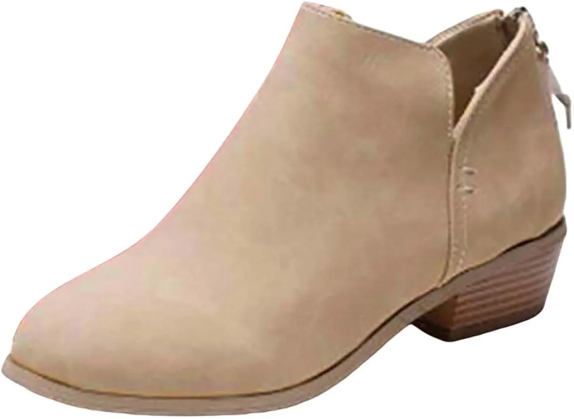 Black Ankle Boots for Women Botas Mujer Wide Western Boots for Women Women's Dress Flat Black Ankle Boots Men Tan Ankle Boots for Women Low Heel