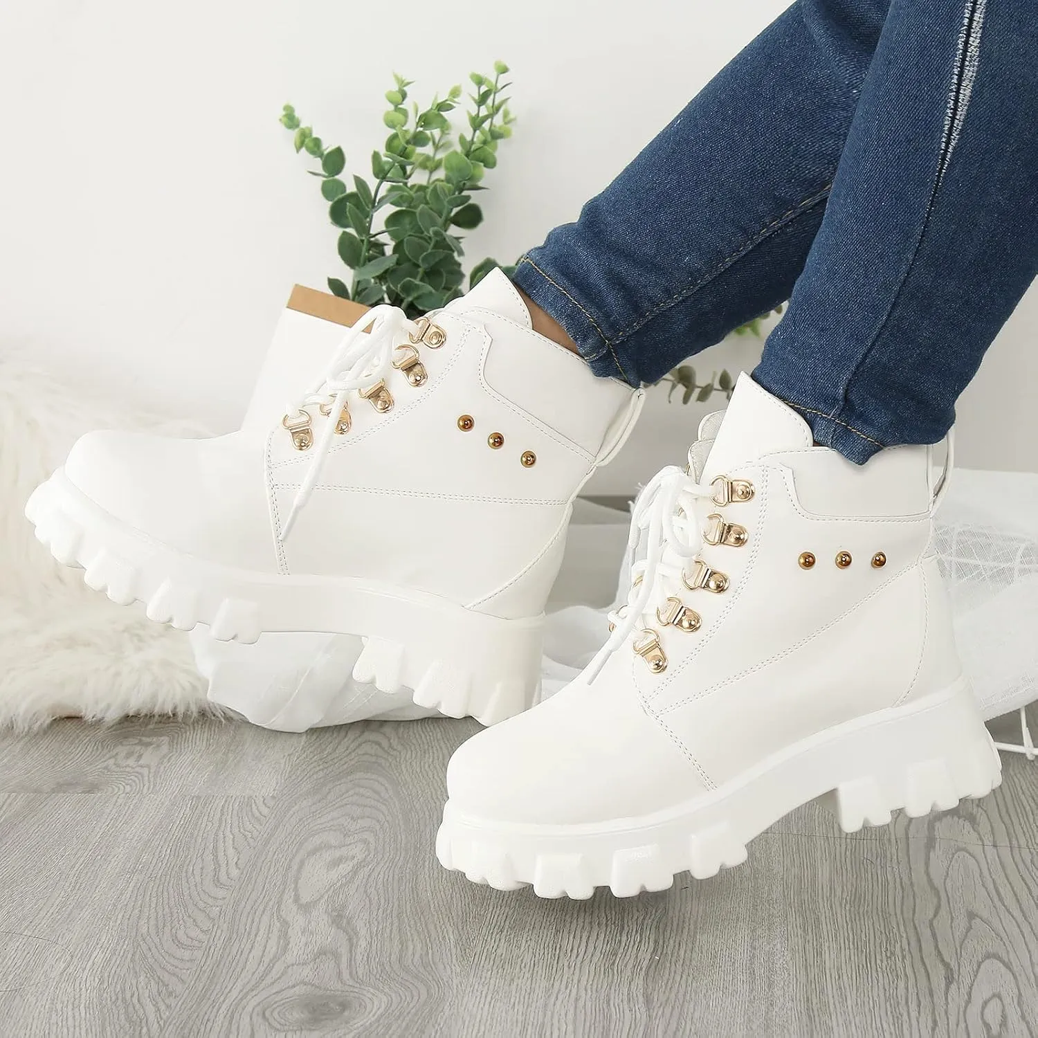 Black Booties Botas Negras Heel Boots for Women Women Business Casual Black and White Boots for Women Ankle Booties Sexy Low Heels Women's Ankle Boots Black