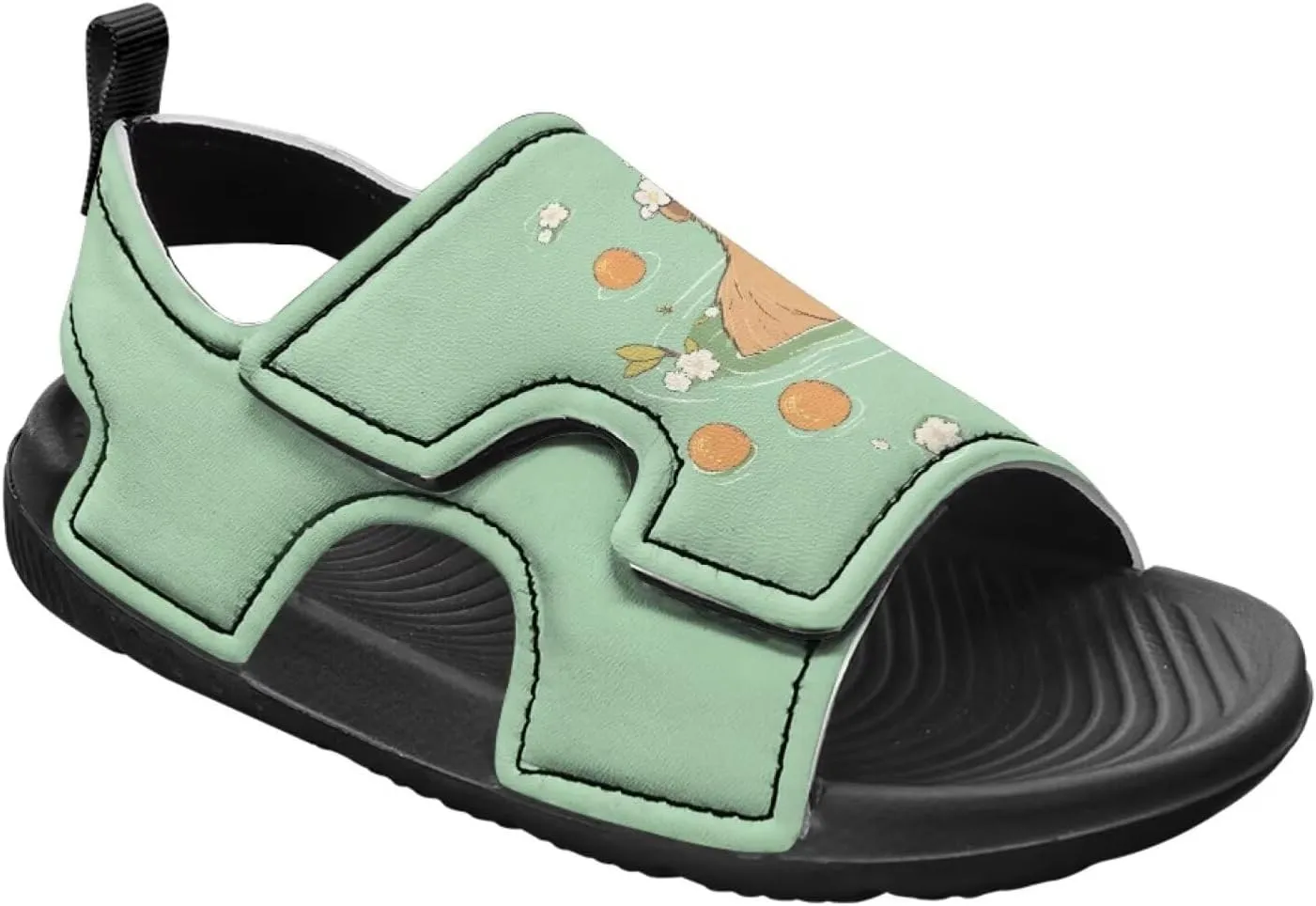 Boys Flame Sandals Kids Open Toe Outdoor Hiking Sandals Lightweight Athletic Beach Water Sport Shoes Adjustable