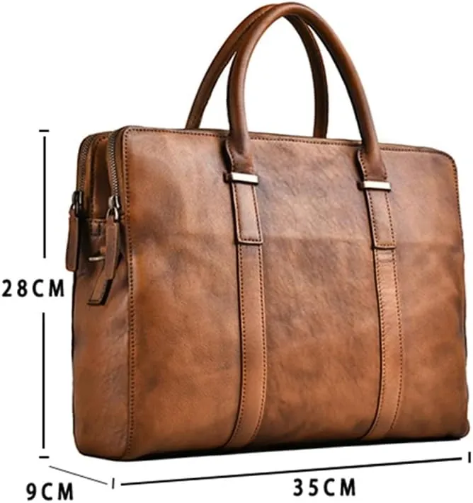 Briefcase Men's Handbag Shoulder Casual Business Messenger Laptop Office Bag