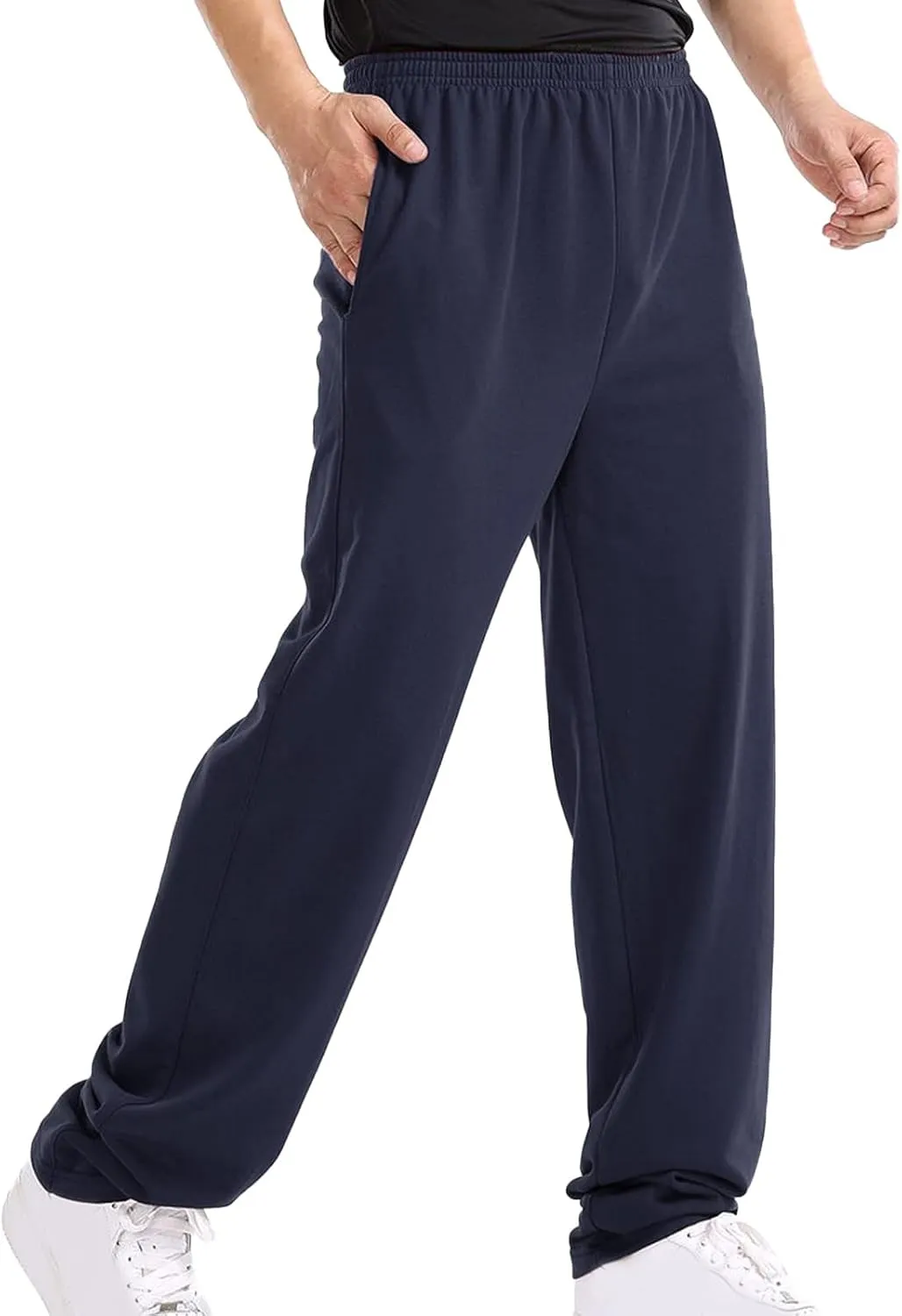 Cargo Sweatpants for Men Mens Lounge Pants Solid Casual Outdoor Long Pants Men's Elastic Waist Drawstring Long Pants