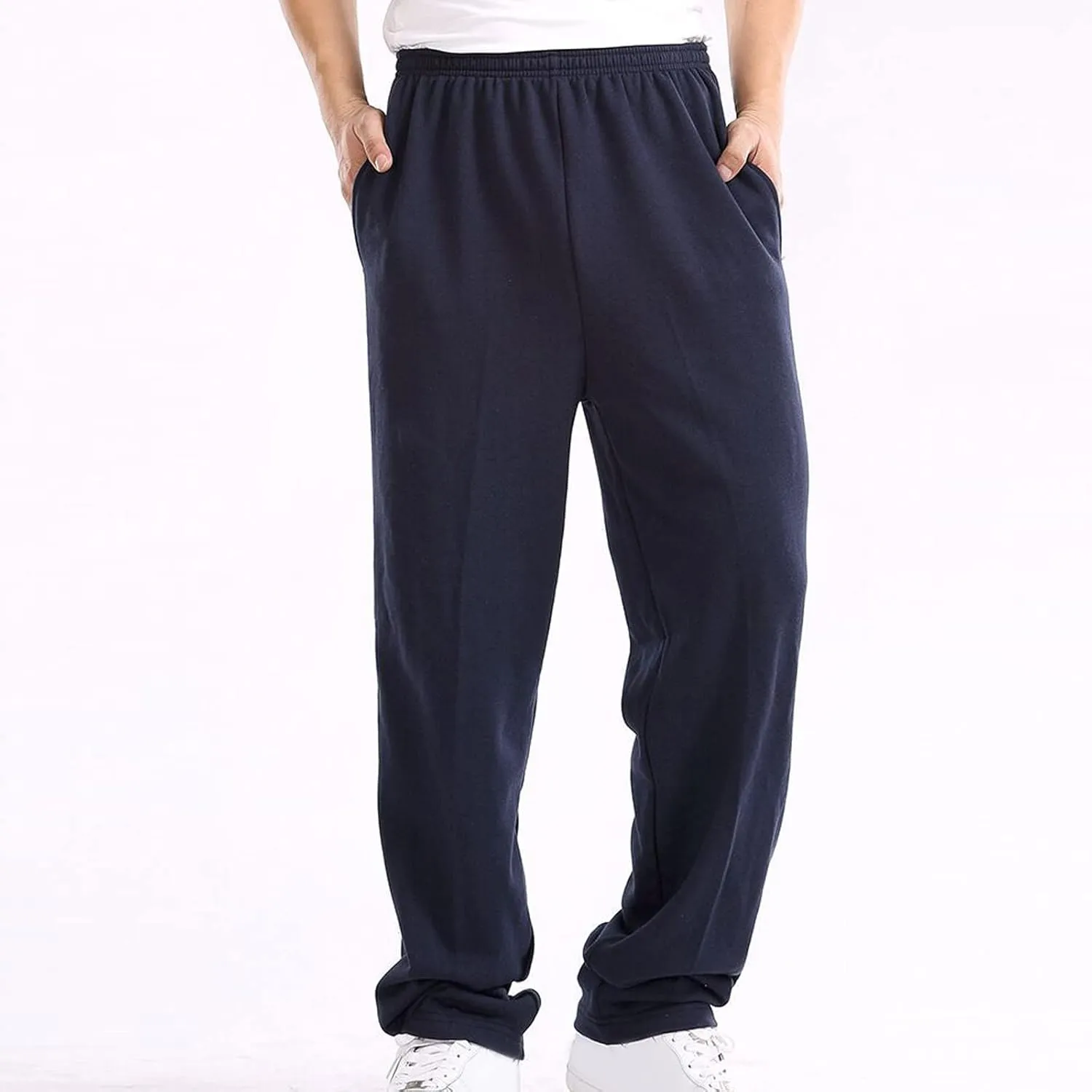 Cargo Sweatpants for Men Mens Lounge Pants Solid Casual Outdoor Long Pants Men's Elastic Waist Drawstring Long Pants
