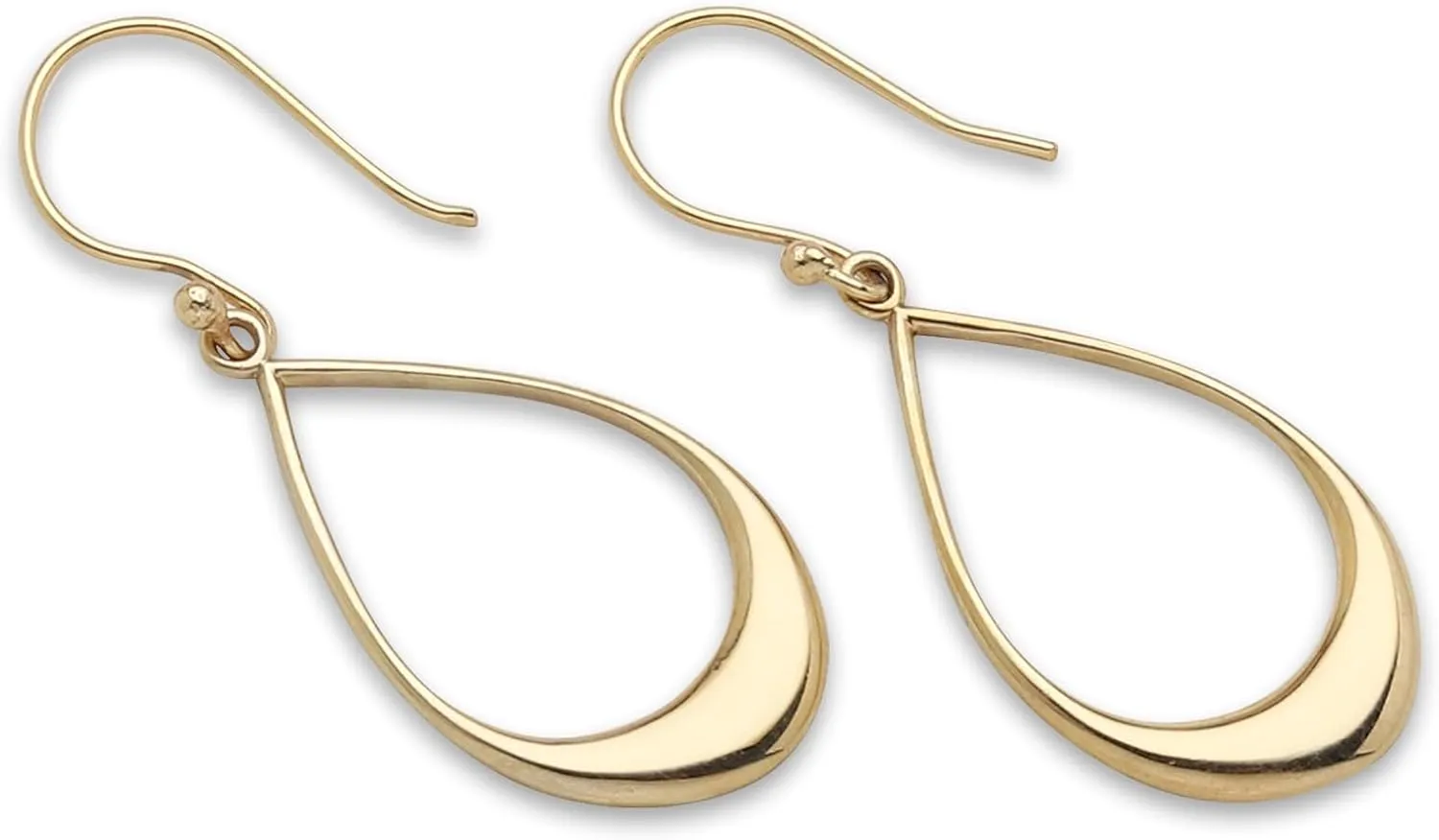 Chic Handmade Golden Dangle Earrings - Contemporary, Elegant, and Sleek Design for Effortless Style