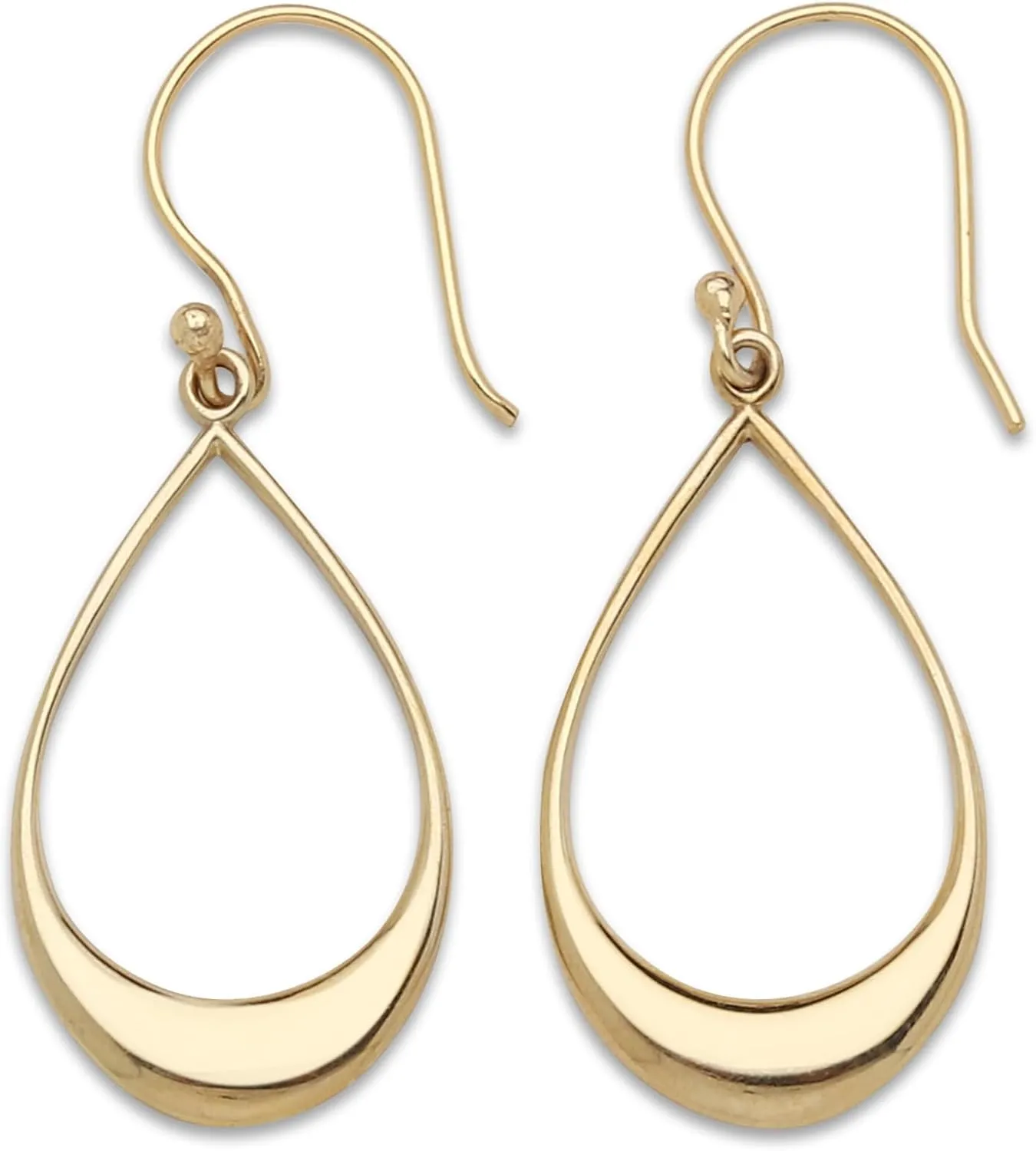Chic Handmade Golden Dangle Earrings - Contemporary, Elegant, and Sleek Design for Effortless Style