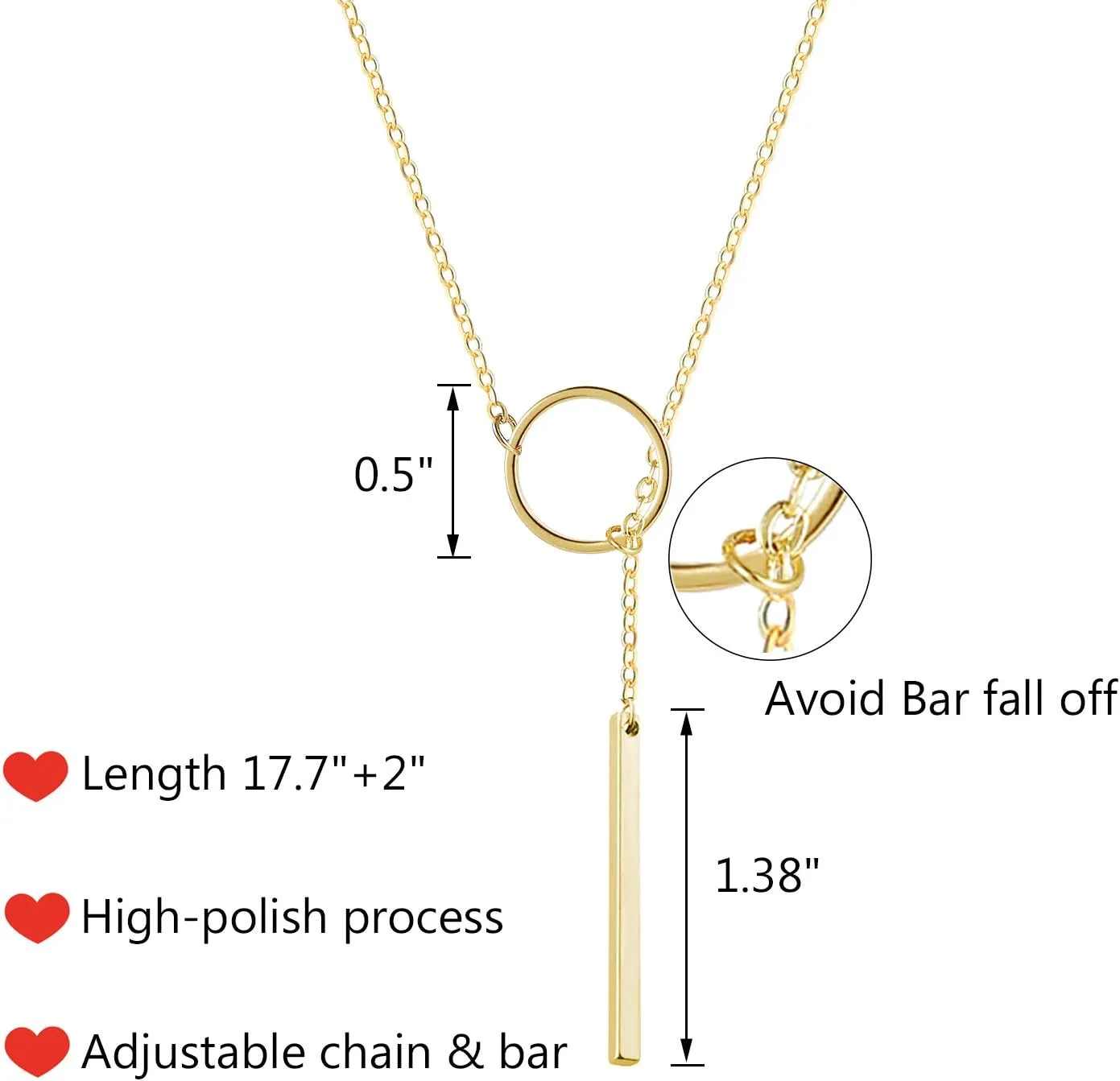 choice of all Lariat Necklace for Women Rose Gold Necklaces for Women Slip Chain Necklace Dainty Long Necklace Y-Shaped Pendant Necklace Trendy Chain Gold Jewelry For Women