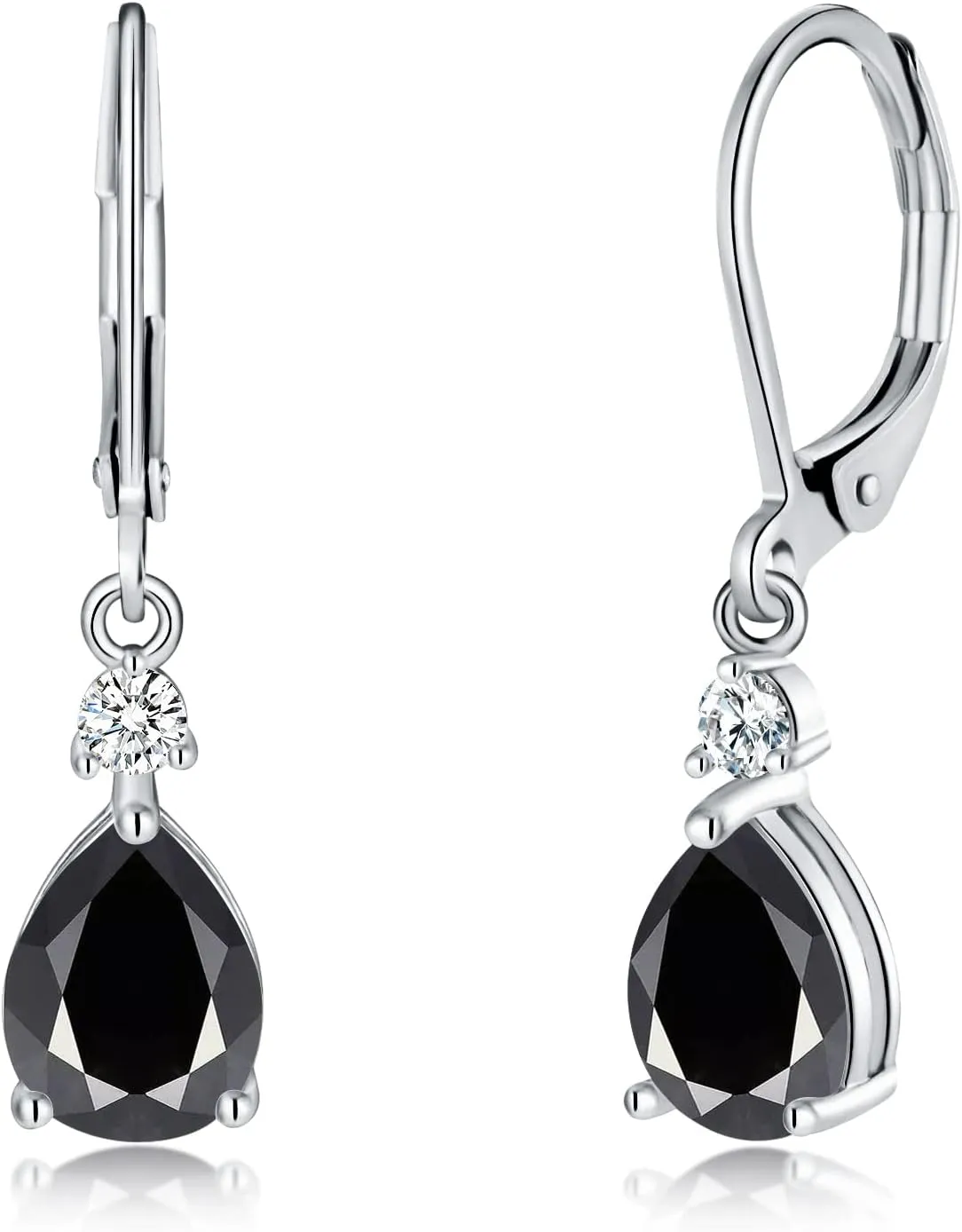 CiNily Teardrop Leverback Dangle Earrings for Women Hypoallergenic 14K Gold Plated Cubic Zircon Drop Earrings Fashion Crystal Earrings for Girls Jewelry Christmas Gifts