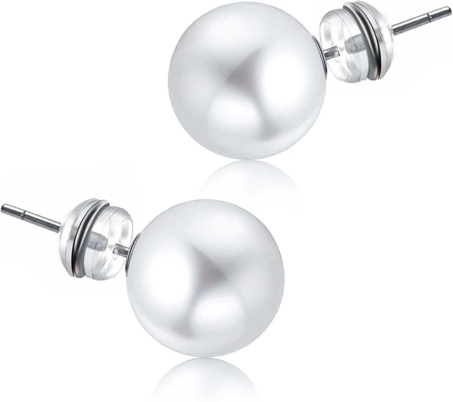 Classic Sterling Silver Pearl Stud Earrings in Gift Box - Perfect Bridesmaid Gift