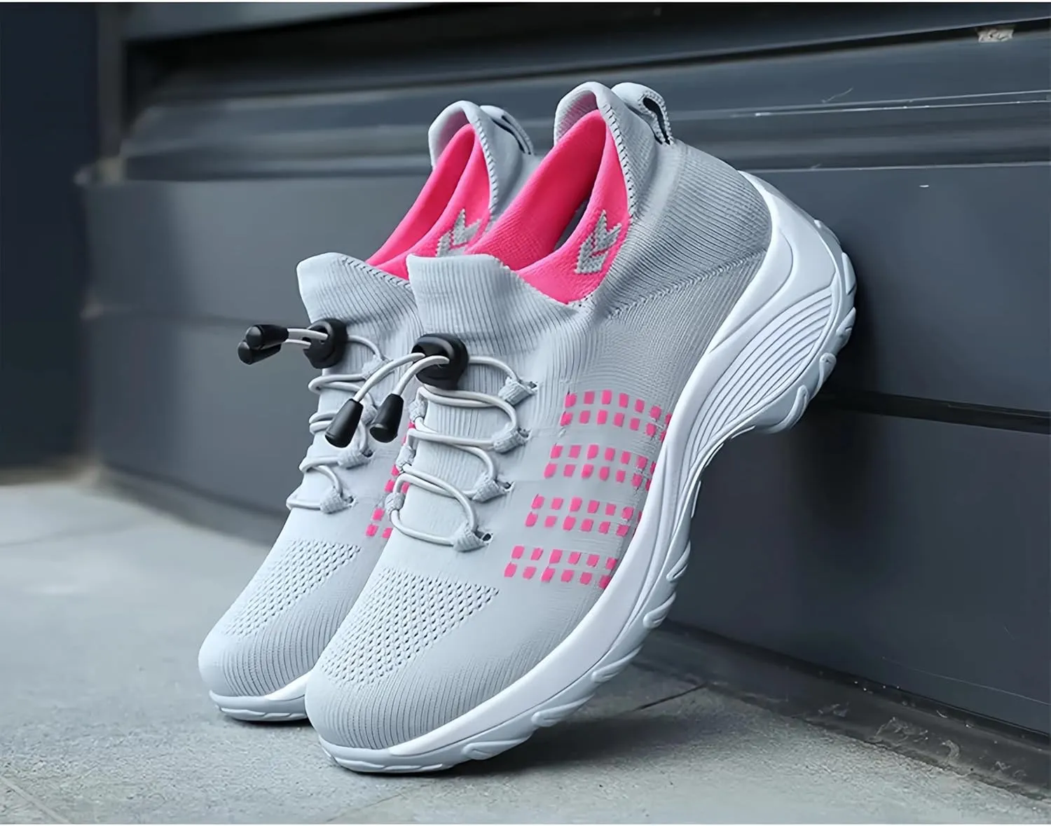 Comfortable Women's Shoes, Comfortwear Ortho Stretch Cushion Shoes, Sports Walking Shoes, Plus Size