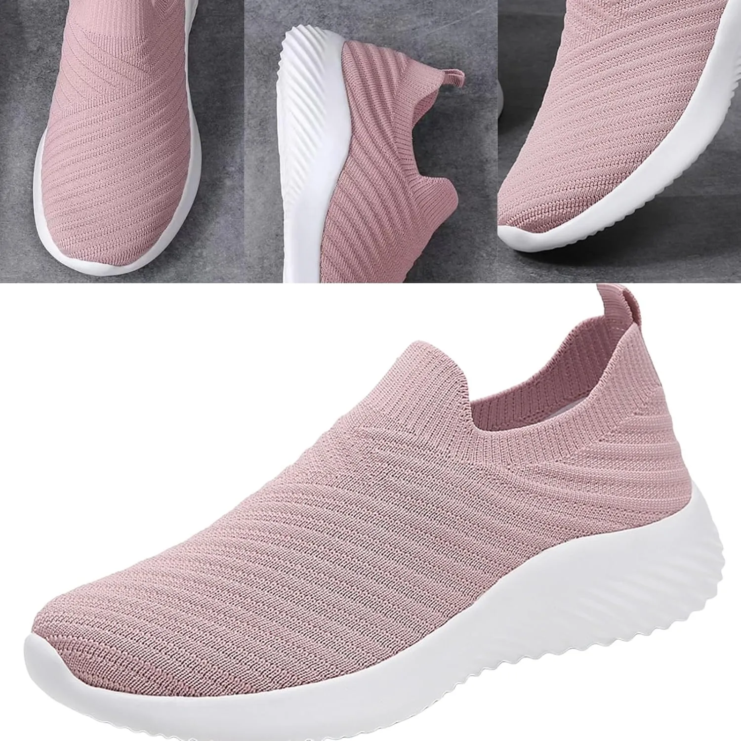 Comfortwear Ortho Shoes for Women Knit Mesh Running Sneakers Lightweight Comfort Mesh Breathable Travel Sports Shoes