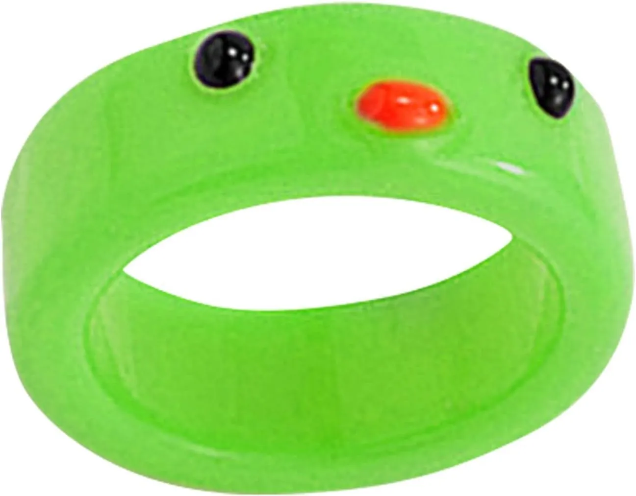 Creative Resin Frog Rings, Cute Animal Acrylic Resin Resin Rings Knuckle Transparent Stacking Rings Personalized Funny Rings Jewelry Gift for Women