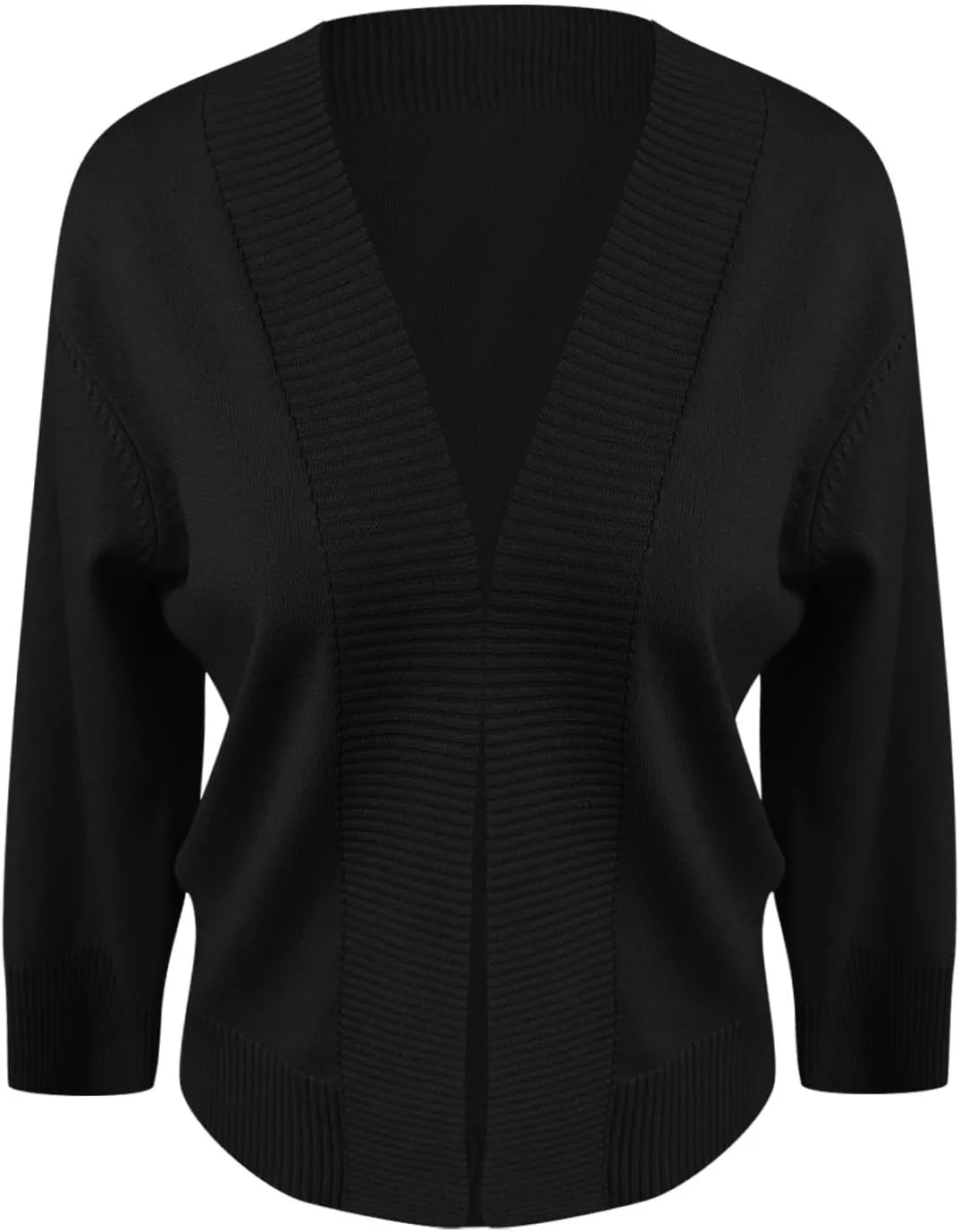 Cropped Cardigan Sweaters for Women Lightweight 3/4 Sleeve Open Front Short Shrugs Cardigans Fall Sweater Jacket Tops