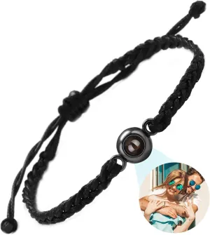 Custom Bracelets With Photos, Bracelet With Picture Inside, Couples Bracelets Picture Bracelet Personalized Photo, Anniversary Memorial Birthday Gifts For Women, Boyfriend, Girlfriend, Couple, Mom