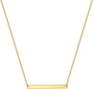 Dainty Gold Layered Bar Neckalce Moon Pendant Lariat Y Necklace 14K Gold Simple Necklace for Women