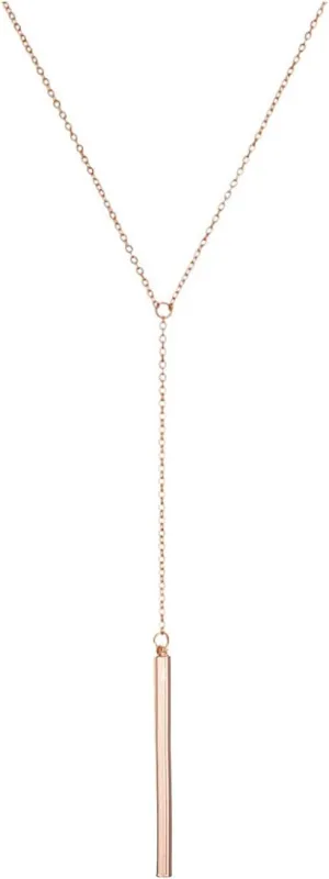 Dcfywl731 Minimal Dainty Gold Plated Dangle Earrings Layered Bar Pendant Neckalce Gold Long Y-Necklace Gold Earrings and Necklaces Set Delicate Lariat Chain Jewelry for Women