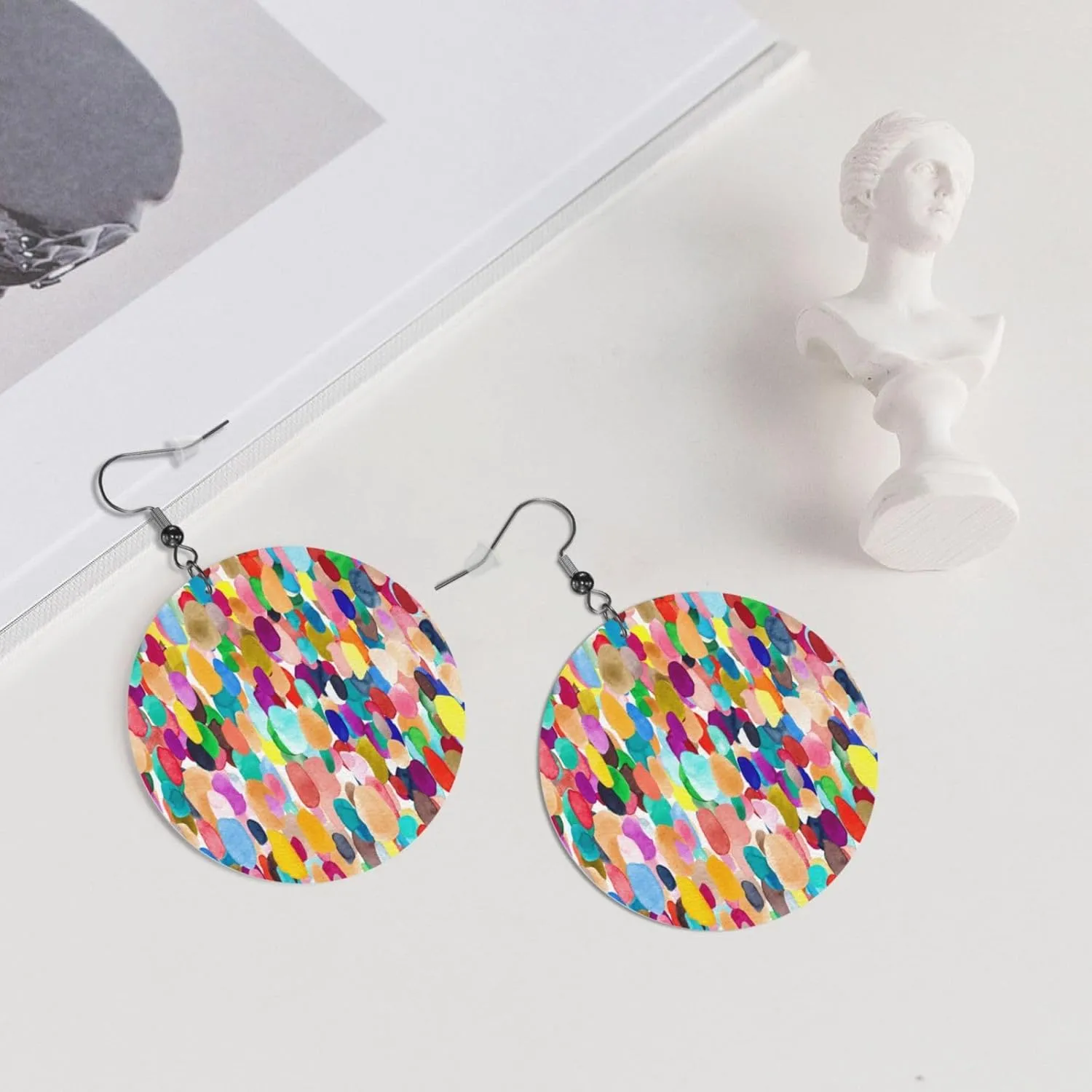 Earrings For Women, Dangle Earrings Jewelry For Women, Lightweight Faux Leather Earrings Gifts