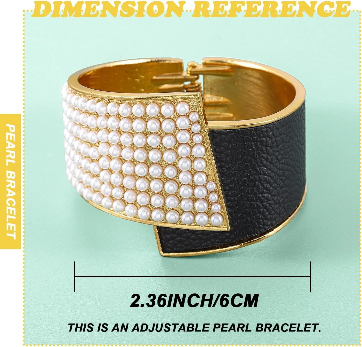 ELABEST Stylish Rhinestone Bracelet Cuff Bracelets Stretch Bracelets Sparkly Hand Chain Wedding Parties Jewelry Accessories for Women