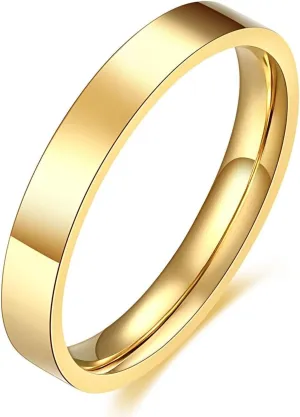 Epinki 3MM Unique Wedding Bands, Women Men Stainless Steel Ring Simple Fashion Jewelry Rings