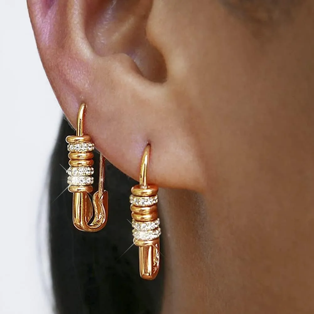 Fashion Emerald Cubic Zirconia Dangle Drop Earrings Elegant Crystal Zircon Geometry Statement Earring Luxury Jewelry for Women