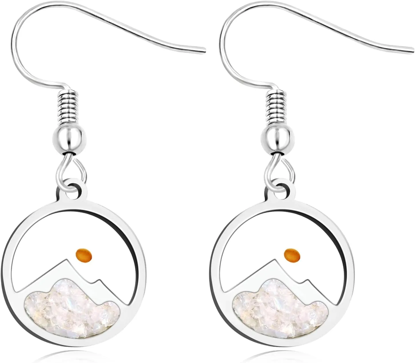 Fashion Graceful Mountain Mustard Seed Dangle Earrings Studs for Lady - Delicate Religious Faith Jewelry for Women Friend Mother Gift YA4997