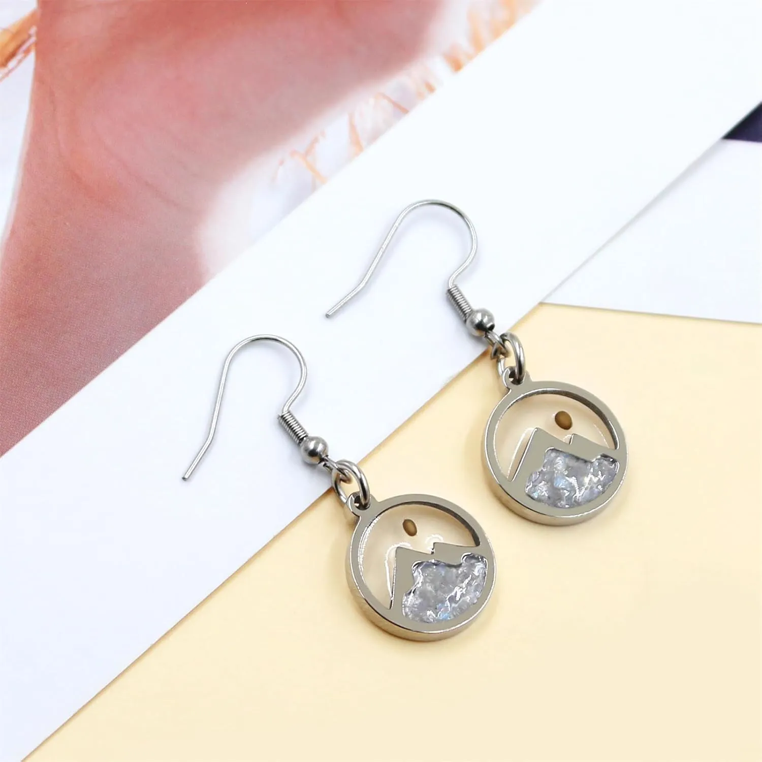 Fashion Graceful Mountain Mustard Seed Dangle Earrings Studs for Lady - Delicate Religious Faith Jewelry for Women Friend Mother Gift YA4997